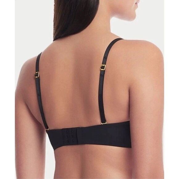 Lauren Ralph Lauren Black 38D Luxe Smoothing Convertible Bra Removable NWT - Picture 4 of 6